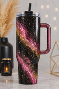 Galaxy Glam 40oz Big Curve Stainless Steel Epoxy Tumbler
