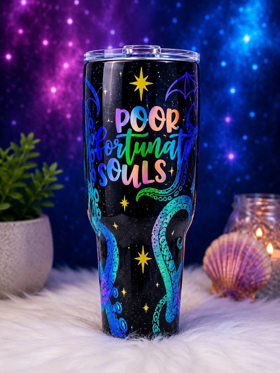 Poor Unfortunate Souls 32oz Stainless Steel Epoxy Tumbler