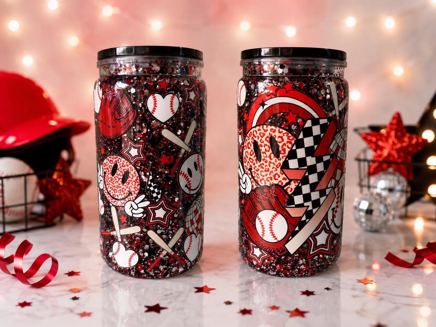 Baseball Vibes 16oz Acrylic Snow Globe