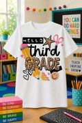 Hello Third Grade Tee – Kids & Adults
