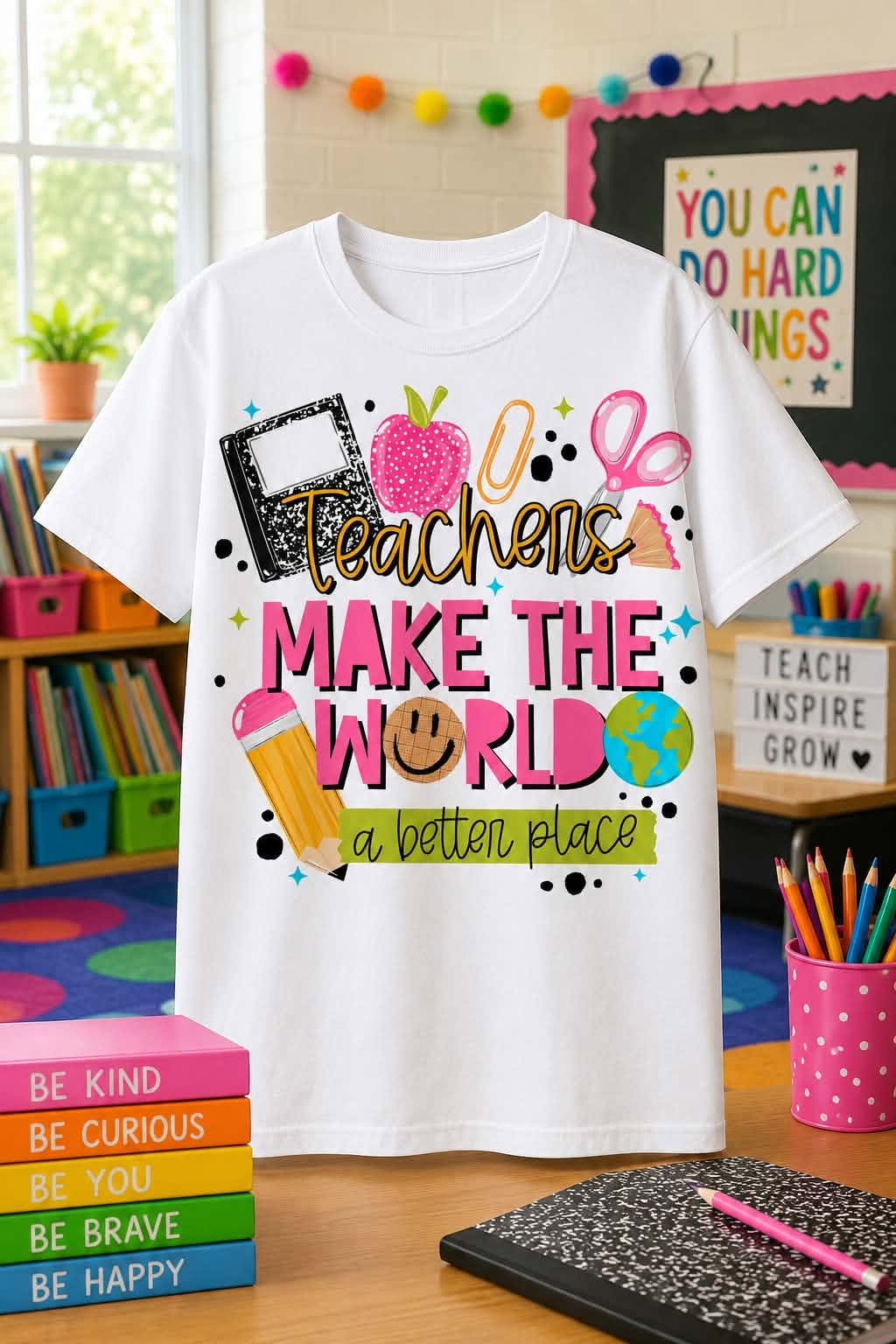Teachers Make the World a Better Place Graphic Tee